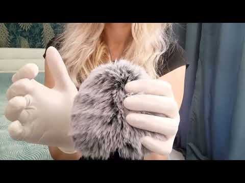ASMR Pure Tingles: Oily  Latex & Fluffy Mic ASMR (No Talking)