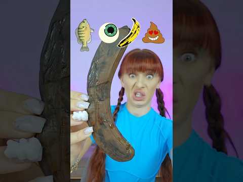 ASMR Dried Fish, Chocolate Balls, Brown Banana #mukbang #challenge