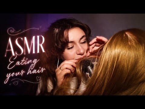 ASMR Eating your hair [part] 4 mouth sounds #asmr