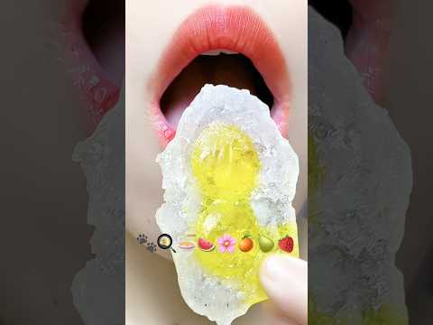 Asmr Eating Kohakuto Emoji Food 🌽🥨🐰 #meoasmr #emojichallenge #satisfying  #mukbang