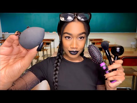 ASMR The Girl Behind You In Class Is Obsessed W/ The Color Black 🖤 Personal Attention ASMR