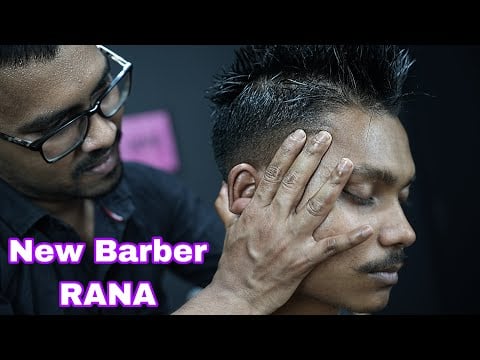 Indian Traditional ASMR Head Massage With Neck Cracking | Champi Head Massage By Barber Rana