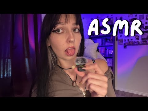 ASMR on a SUPER Sensitive Mini Mic (Mouth Sounds, Hair Play, Ring Sounds)