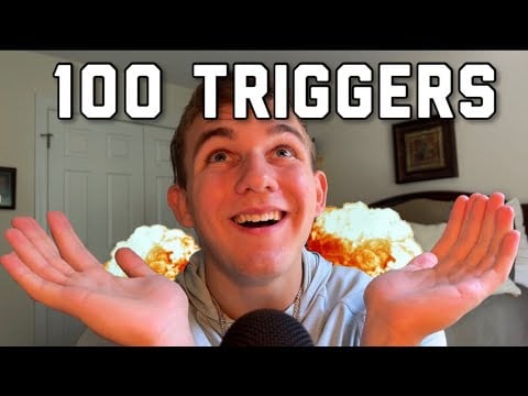 ASMR… but it’s 100 Triggers In 1 Minute (fast asmr)