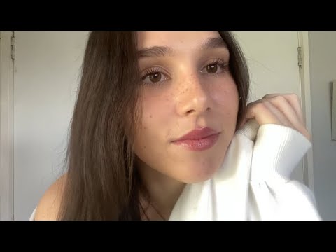 ASMR straightening your hair and mine - pamper sesh