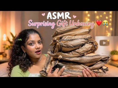 ASMR Surprising Gift Unboxing ❤️😭