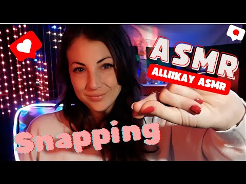 ASMR Snapping with red nails