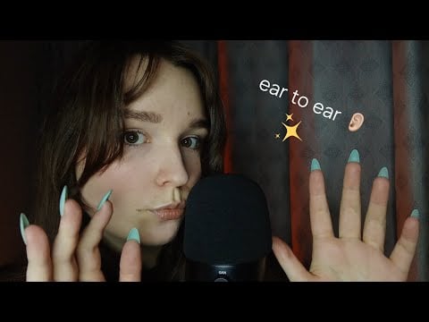 ASMR de orelha a orelha para dormir rápido (ear to ear) 