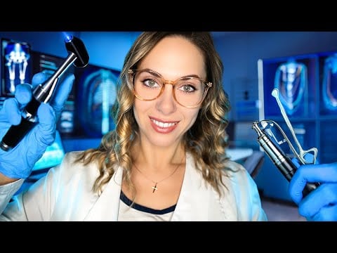 ASMR Sleep Inducing Medical Exams, Otoscope Ear cleaning for Sleep, Personal Attention ROLEPLAY