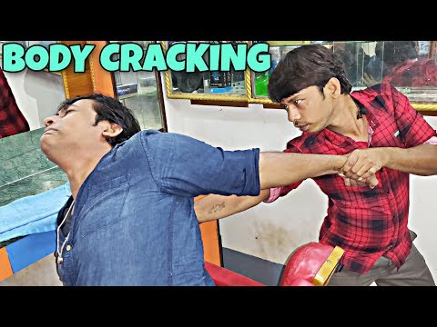 Mind pressure relief head and body massage with neck cracking | Indian ASMR