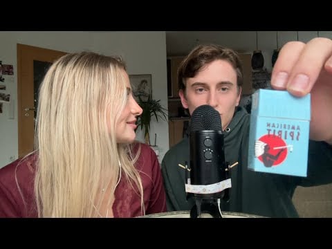 ASMR my friend is trying ASMR and he suprised me 🫢