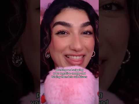 asmr plucking & snipping your negative energy ✂️ #asmr #asmrsounds