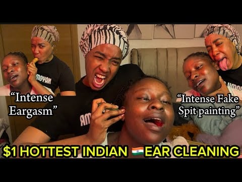 ASMR INTENSE SPITPAINT,GUM CRACKING SOUNDS,INDIAN EAR OILING&CLEANING MASSAGE 💆