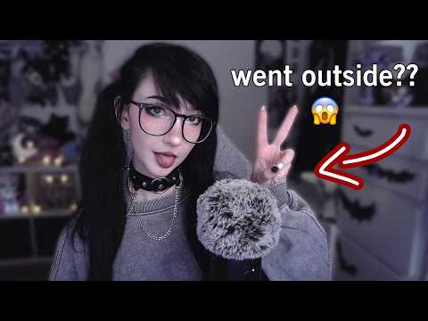 ASMR 28 y/o streamer rambles about REAL LIFE and stuff while scratching a fluffy mic 