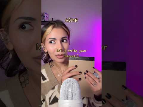 Writing my subs names  #asmr
