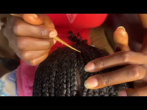 ASMR SCALP SCRATCHING, FACE NITPICKING, SCALP MASSAGE, EAR CLEANING WITH GUM CHEWING