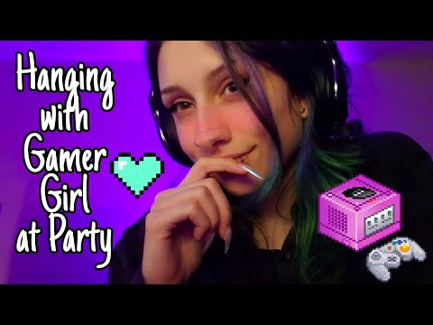 Hanging with the Gamer Girl at the Party | POV ASMR roleplay