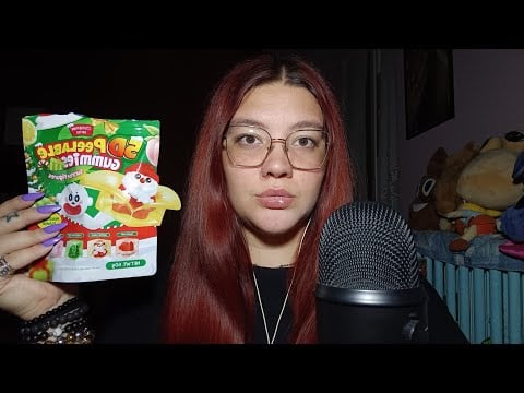 PEELABLE GUMMIES NATALIZIE (Eating Sounds, Mouth Sounds) 🎄😴💜 | ASMR ITA