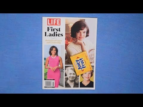 FIRST LADIES LIFE MAGAZINE ASMR CHEWING GUM JUICY FRUIT