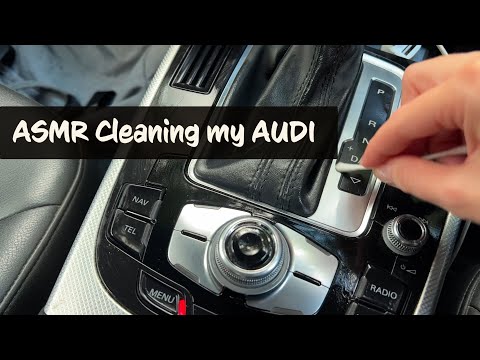 ASMR Cleaning my Car (Audi) - Tapping, Scratching Sounds