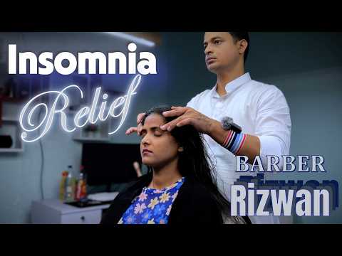 Barber Rizwan's Soothing Head Massage ASMR To Help Relief Insomnia