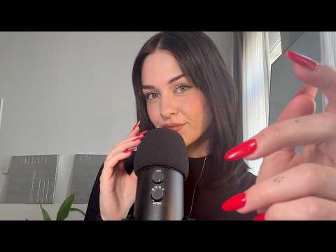 giving you tingles with long nails ASMR (positive affirmations & hand movements)