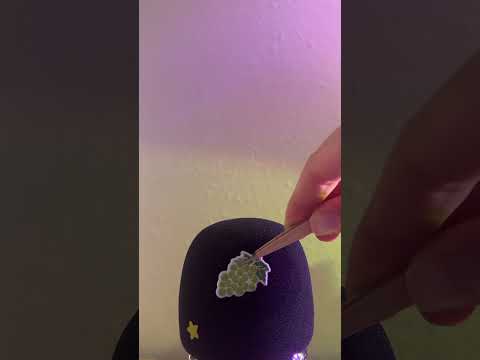 Sticker ASMR Part 2 | Microphone Sticker Removal ASMR #shorts #asmr
