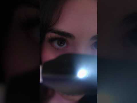 ASMR close-up eye exam 👁️