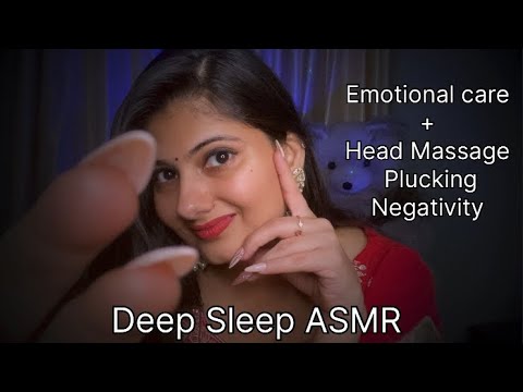 Deep Sleep ASMR for Relaxation| Wife Roleplay| Head massage| Earrings scratching for My Buddhu☺️