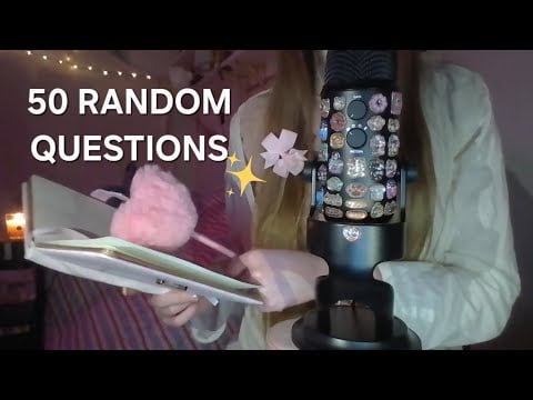 ASMR | INTERVIEW 50 RANDOM QUESTIONS! Whispering, writing.