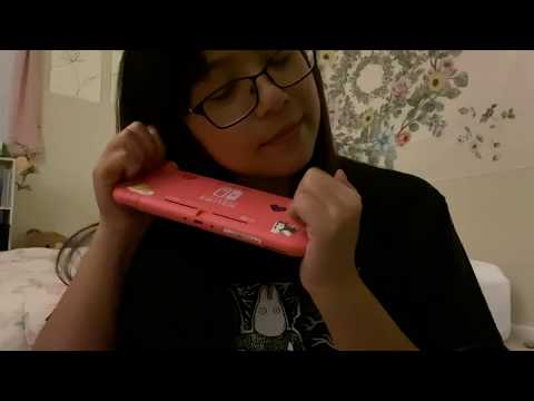 ASMR Nintendo Switch Lite Soft Tapping + Scratching