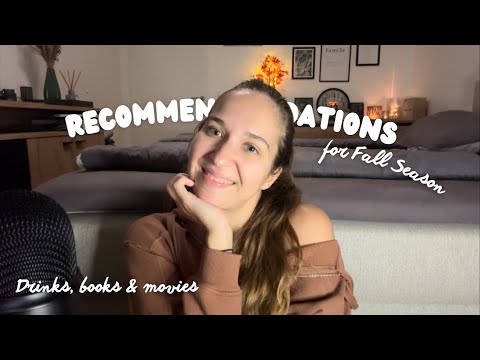 ASMR Recommendations for Fall & Spooky Season 🍂👻 drinks, books & movies (Whispering, Book Triggers)