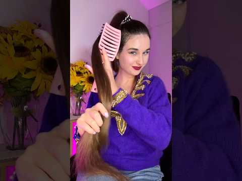 Thanksgiving vibes 🍂 Ponytail brushing & soft sounds #IngaShASMR #ASMR #LongHair #HairBrushingASMR