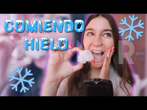 ASMR/COMIENDO HIELO😱❄️(intensos mouth sounds)