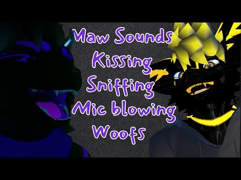 (ASMR) 2 dog boys play with your ears