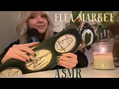 asmr  book ramble & flea market haul ✨ up close soft whispers