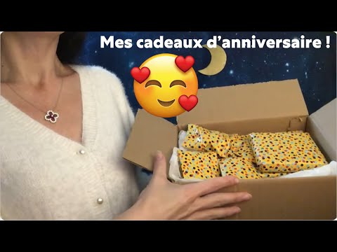 [ ASMR ] Mes cadeaux d'anniversaire : MERCI Nathalie !