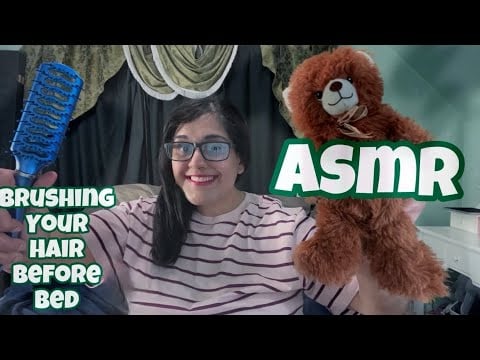 ASMR Brushing  Your Hair Before Bed 🛌 