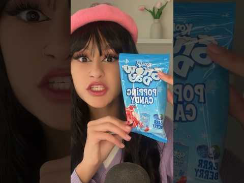 ASMR| POPING candy?! #asmrsounds #asmr #asmrcommunity #asmrtriggers #asmreating #cosplayer #shorts