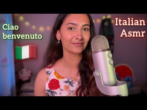 ASMR in Italian 🇮🇹 cercando di parlare italiano (Teaching you phrases) 