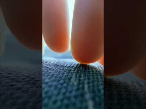 Macro visuals & fabric scratching #asmr #raeasmr #visualasmr #upclose #handmovements
