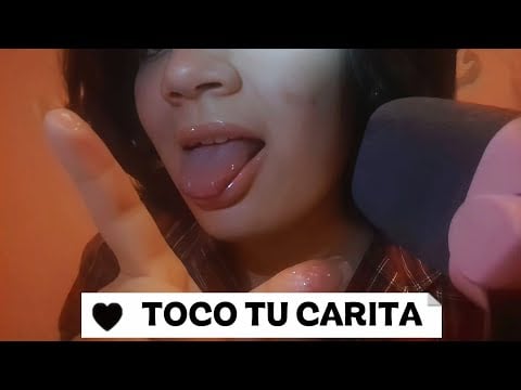 ASMR | Toco Tu Carita y Mouth Sounds + Spit Painting para ayudarte a dormir bonito | Soft Spoken