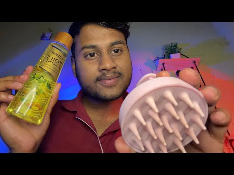 ASMR Taking Care of You 💆‍♂️✨ Skincare & Relaxing Head Massage for Deep Sleep