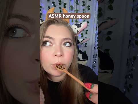 ASMR honey spoon #asmr #asmrmouthsounds #asmrsounds