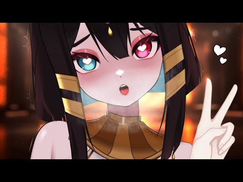 [ASMR] 1 hour of anubis GF gives you earlicks and kisses ♥