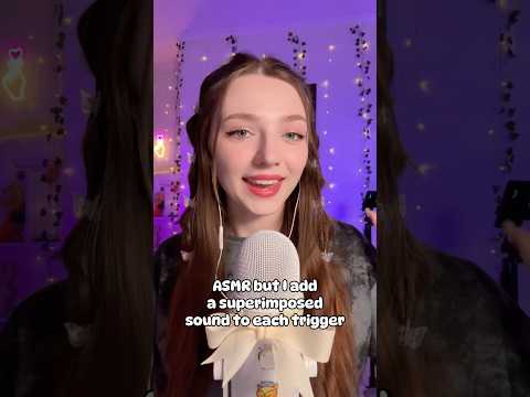 ASMR I add a superimposed sound to each trigger #asmr #asmrsounds #asmrrelax #asmrsleep #relax
