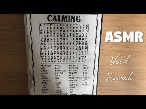 [ASMR] CALMING Word Search Puzzle