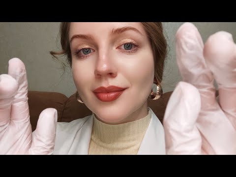 АСМР Детальный Осмотр Лица в Перчатках • ASMR Detailed Face Exam with Gloves