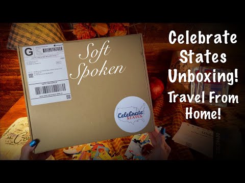 Introducing Celebrate States monthly gift box! ASMR~Travel from Home! Whispered version only.