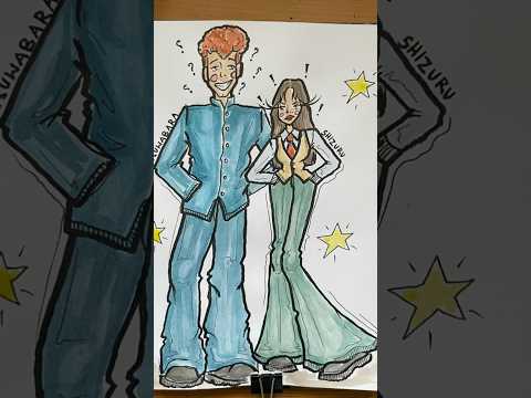 Kuwabara and Shizuru #art #illustrationnation #drawing #yuyuhakusho